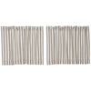 Custom Tier Market Place Gray Ticking Stripe Tier Set of 2 24Lx36W