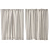 Custom Tier Market Place Gray Ticking Stripe Tier Set of 2 36Lx36W