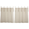 Custom Tier Market Place Natural Tie Top Tier Set of 2 24Lx36W