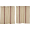 Custom Tier Market Place Red Grain Sack Stripe Tier Set of 2 36Lx36W