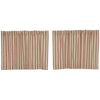 Custom Tier Market Place Red Ticking Stripe Tier Set of 2 24Lx36W