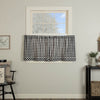 Custom Tier Vintage Check Black Tier Set of 2 24Lx36W