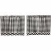 Custom Tier Vintage Check Black Tier Set of 2 24Lx36W