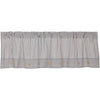 Custom Valance Farmhouse Ticking Blue Valance 16Lx60W