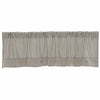 Custom Valance Farmhouse Ticking Gray Valance 16Lx60W