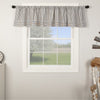 Custom Valance Farmhouse Ticking Gray Valance 16Lx72W