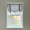 Custom Valance Gray Gables Check Roman Valance 24Lx40W