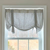Custom Valance Gray Gables Check Roman Valance 24Lx40W