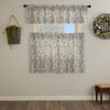 Custom Valance Gray Gables Floral Valance w/out Header 16Lx72W
