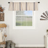 Custom Valance Market Place Blue Grain Sack Stripe Valance 16Lx72W