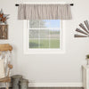 Custom Valance Market Place Blue Ticking Stripe Valance 16Lx72W