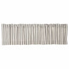 Custom Valance Market Place Gray Ticking Stripe Valance 16Lx72W