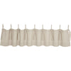 Custom Valance Market Place Natural Tie Top Valance 16Lx72W