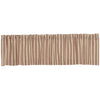 Custom Valance Market Place Red Ticking Stripe Valance 16Lx72W
