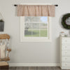 Custom Valance Market Place Red Ticking Stripe Valance 16Lx72W