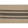Custom Valance Mill House Stripe Black Valance 16Lx72W