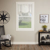 Custom Valance Timeless Ticking Gray Roman Valance 24Lx40W
