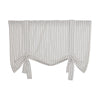 Custom Valance Timeless Ticking Gray Roman Valance 24Lx40W