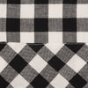 Custom Valance Vintage Check Black Valance 16Lx72W