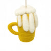 Global Groove Life Holiday Beer Mug Felt Ornament