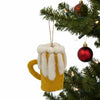 Global Groove Life Holiday Beer Mug Felt Ornament