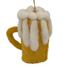 Global Groove Life Holiday Beer Mug Felt Ornament