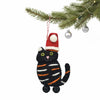Global Groove Life Holiday Black Calico Cat Felt Ornament