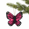 Global Groove Life Holiday Butterfly Felt Ornament, Pink