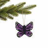 Global Groove Life Holiday Butterfly Felt Ornament, Purple