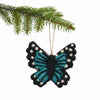 Global Groove Life Holiday Butterfly Felt Ornament, Turquoise
