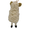 Global Groove Life Holiday Candy Cane Sheep Felt Ornament