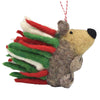 Global Groove Life Holiday Christmas Hedgehog Felt Ornament