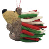 Global Groove Life Holiday Christmas Hedgehog Felt Ornament
