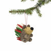 Global Groove Life Holiday Christmas Hedgehog Felt Ornament