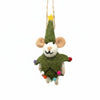 Global Groove Life Holiday Christmas Spirit Mouse Felt Ornament