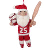 Global Groove Life Holiday Coach Claus Baseball Felt Christmas Ornament