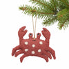Global Groove Life Holiday Crab Ornament Felt Ornament