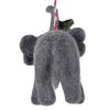 Global Groove Life Holiday Elephant and Misletoe Felt Christmas Ornament