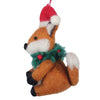 Global Groove Life Holiday Fox and Wreath Felt Christmas Ornament