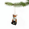 Global Groove Life Holiday Foxy Frau Felt Ornament