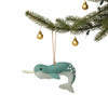 Global Groove Life Holiday Narwal Ornament Felt Ornament
