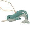 Global Groove Life Holiday Narwal Ornament Felt Ornament