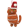 Global Groove Life Holiday New Ginger Cat Felt Ornament