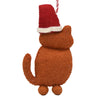 Global Groove Life Holiday New Ginger Cat Felt Ornament