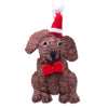 Global Groove Life Holiday Ornaments Chocolate Labrador Santa Handmade Felt Ornaments, Set of 2