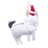 Husky Santa Handmade Felt Ornaments, Set of 2 - The Village Country Store 