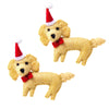 Labradoodle Santa Handmade Felt Ornaments, Set of 2 - The Village Country Store 