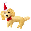 Labradoodle Santa Handmade Felt Ornaments, Set of 2 - The Village Country Store 