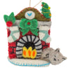 Night Before Xmas Cat Handmade Felt Ornament - The Village Country Store 