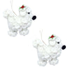 Poodle Dog Handmade Felt Ornaments, Set of 2 - The Village Country Store 